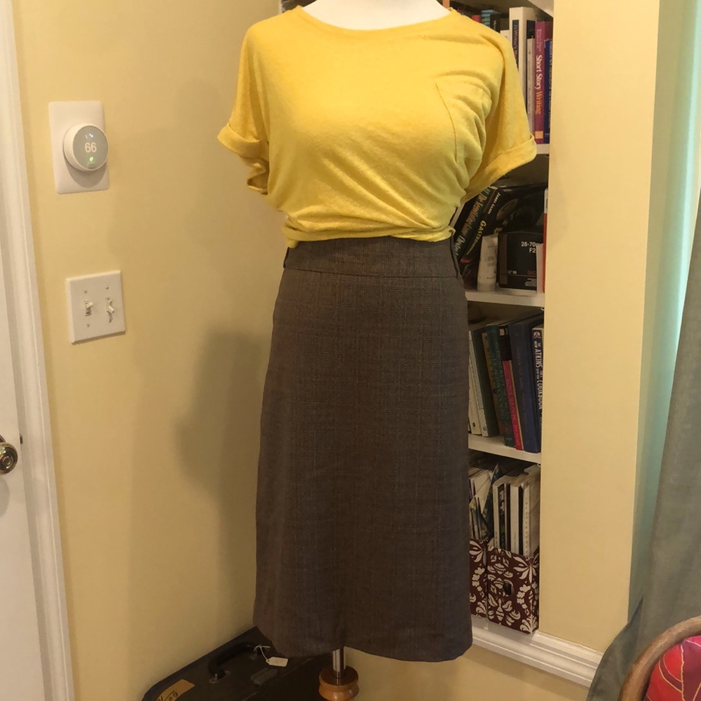 Wool blend pencil skirt | suit style